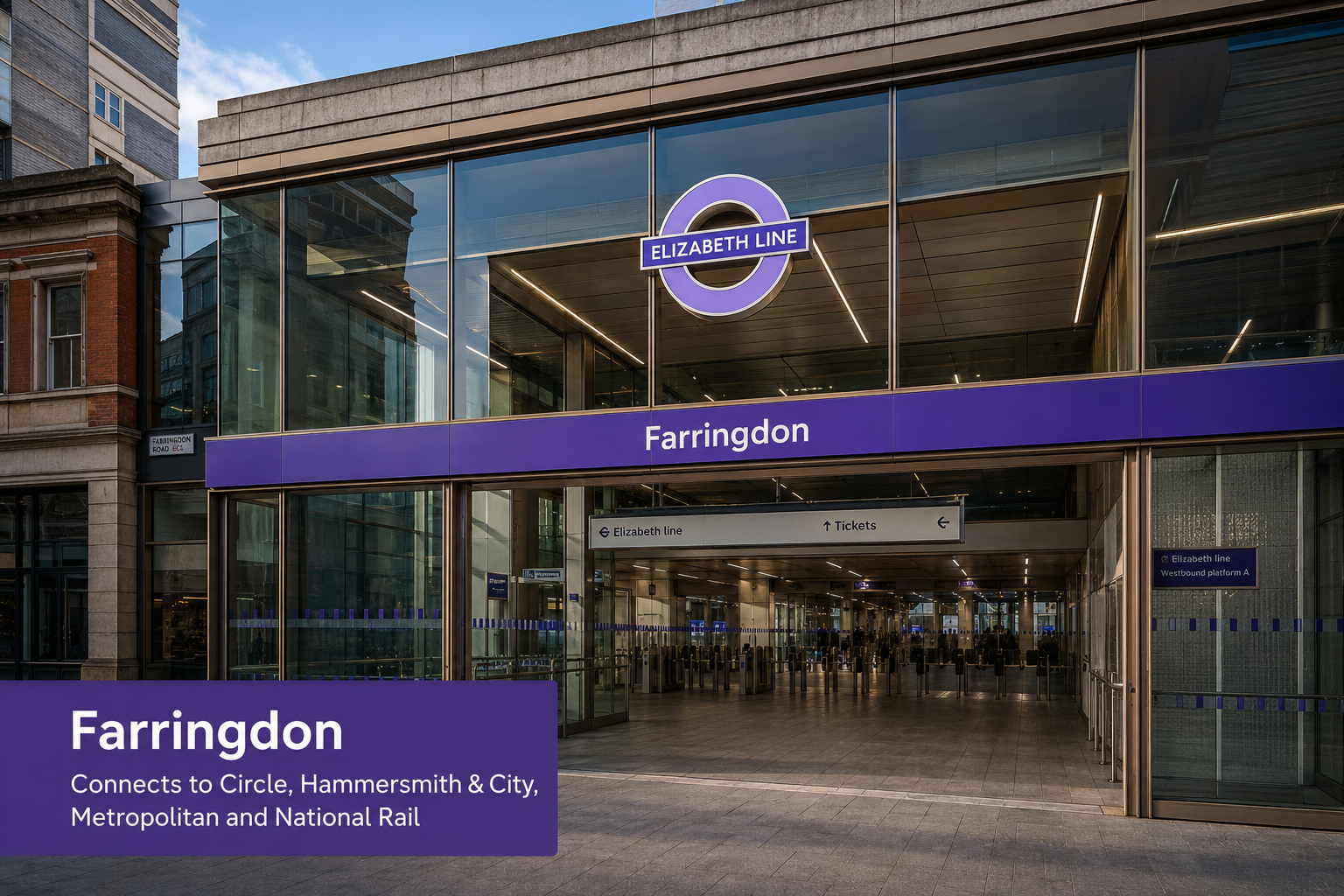 Farringdon Elizabeth line station